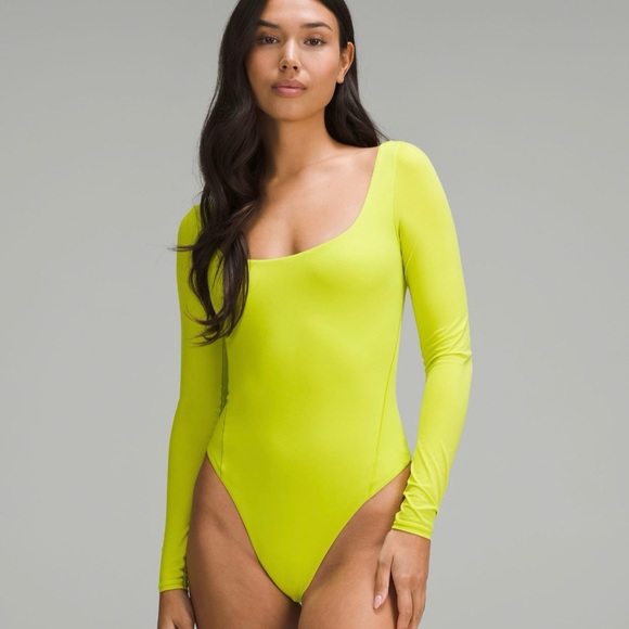 lululemon athletica Tops - 🆕 Lululemon Wundermost Square-Neck Long-Sleeve Bodysuit